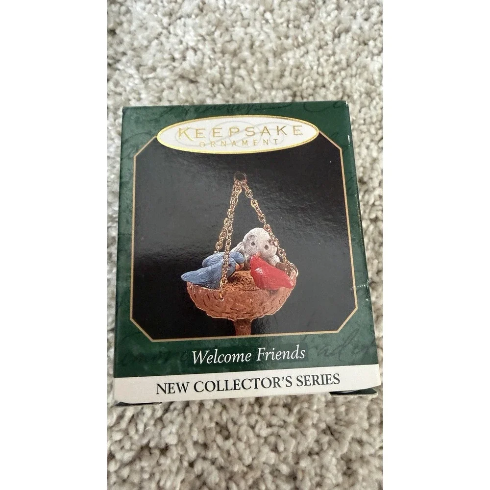 Lot of 14 Vintage Hallmark Keepsake Miniature Christmas Ornaments in Boxes